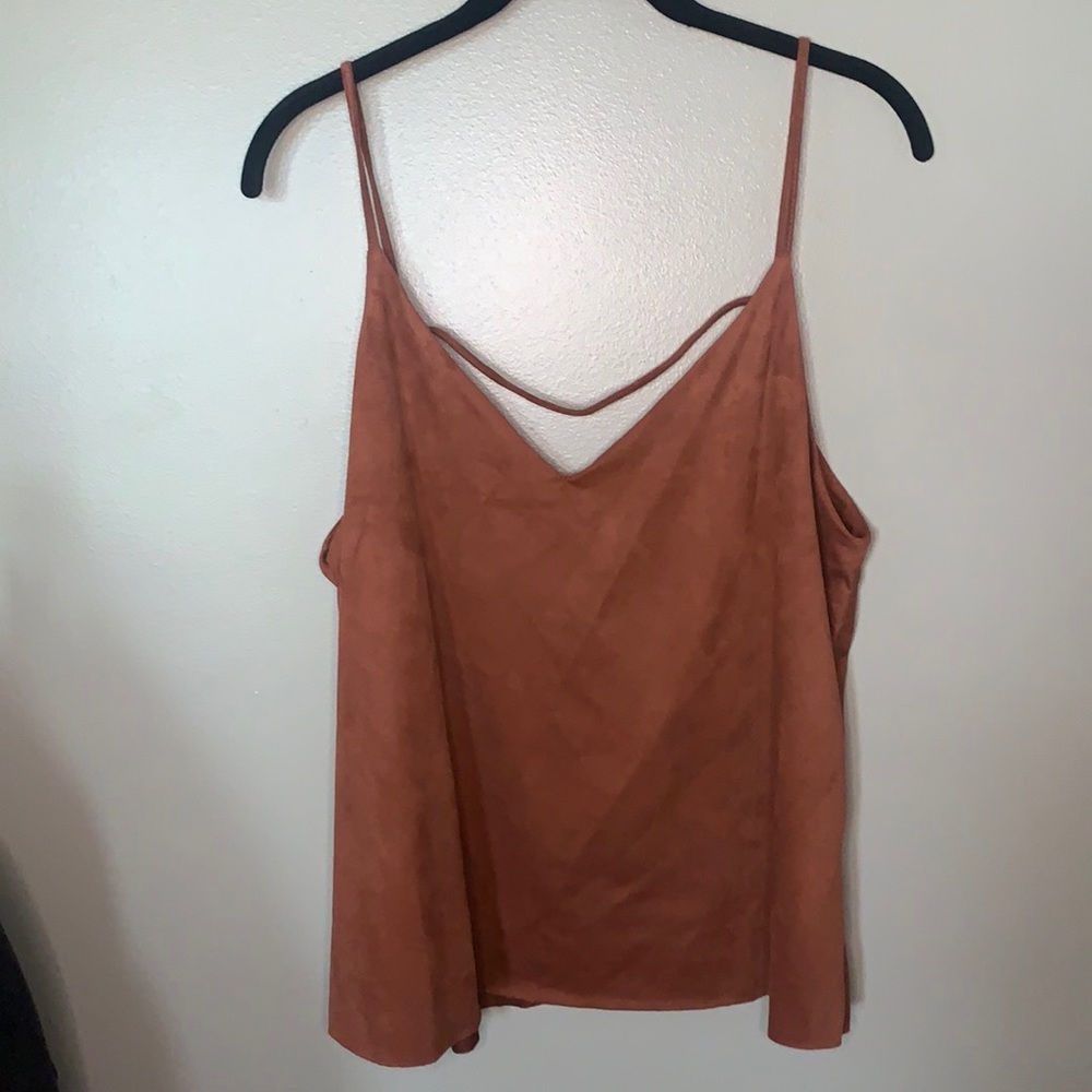 Forever 21 Faux Suede Tank Top Large
